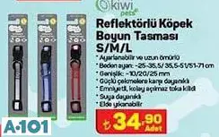 KİWİ PETS REFLEKTÖRLÜ KÖPEK BOYUN TASMASI